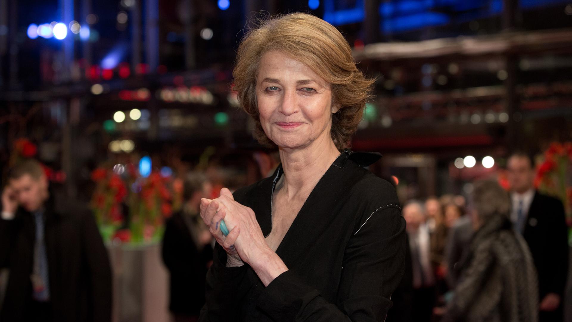 Die britische Schauspielerin Charlotte Rampling bei der Premiere des Films "45 Years" auf der Berlinale. Der Film läuft im Wettbewerb.
