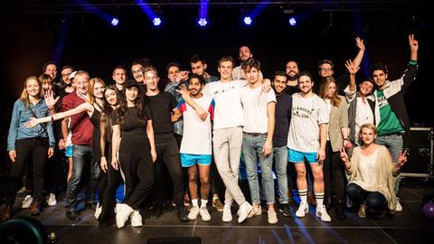 Die Teilnehmerinnen und Teilnehmer des Popcamp 2018