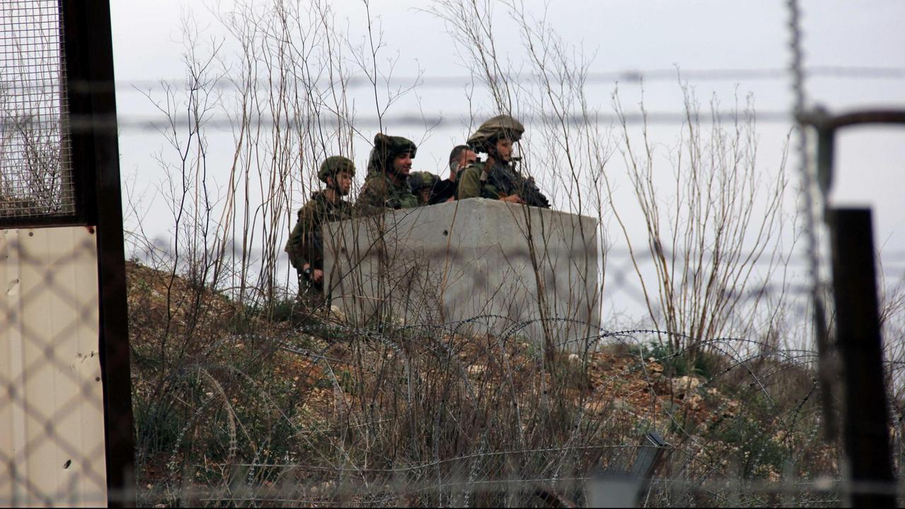 Israelische Soldaten überwachen die Grenzregion zum Libanon und zu Syrien.