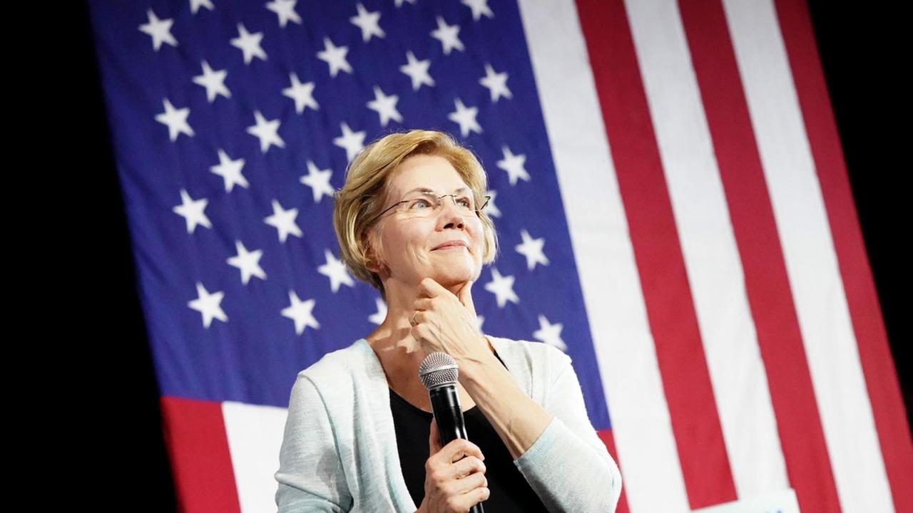 21. August 2019: Die demokratische Präsidentschaftskandidatin Elizabeth Warren bei einer Veranstaltung in Los Angeles
