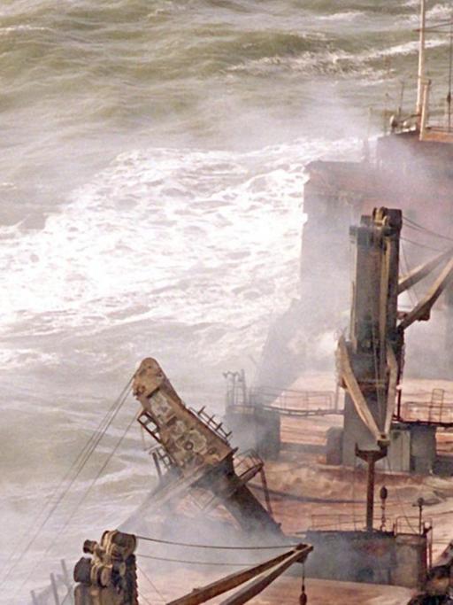 . Die Havarie des Holzfrachters Pallas hat 1998 zu einer der größten Ölverschmutzungen im Naturpark Wattenmeer geführt