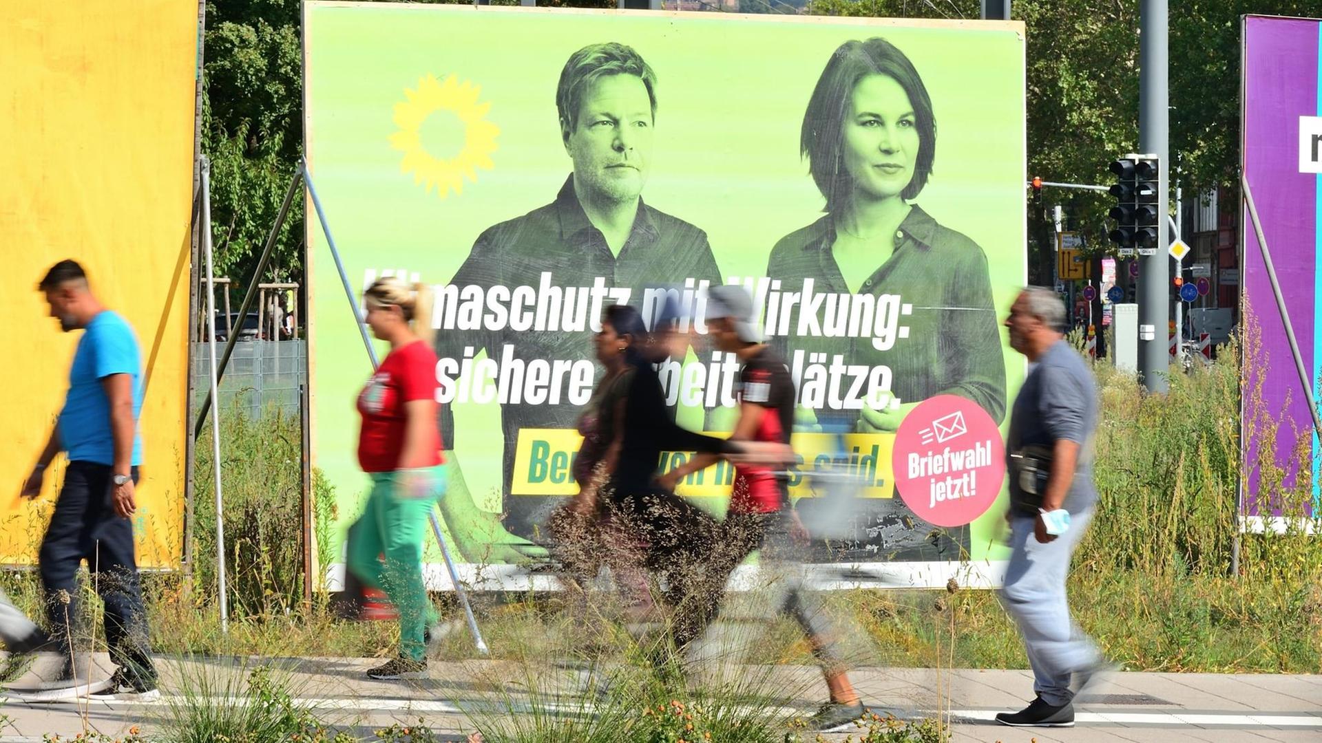 Wahlwerbung zur Bundestagswahl 2021.