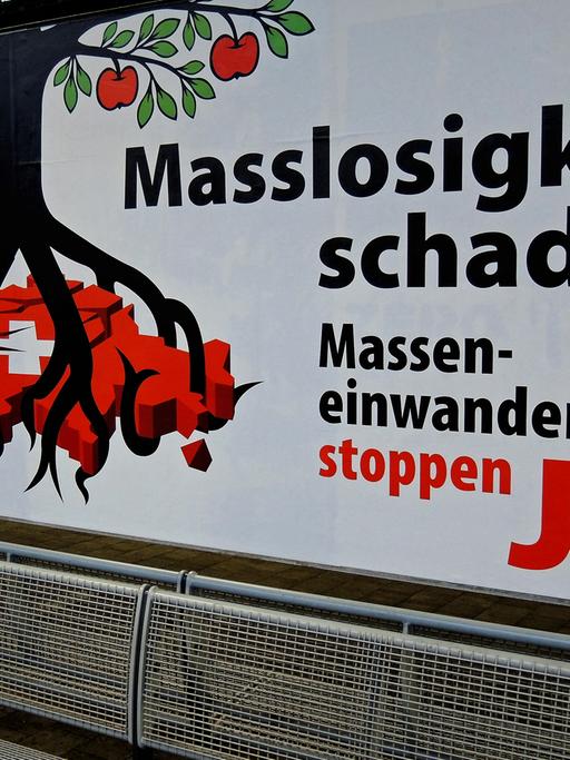 Plakat der Befürworter der Initiative