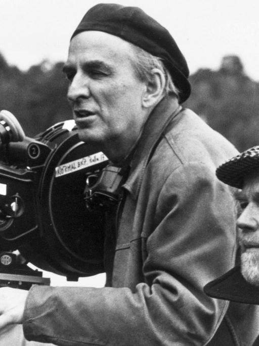 Ein kongeniales Duo: Der schwedische Film- und Theaterregisseur Ingmar Bergman (li) neben dem Kameramann Sven Nykvist.