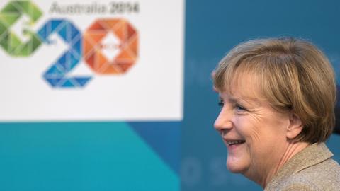 Angela Merkel beim G20-Treffen in Brisbane