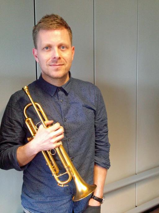 Der Jazz-Trompeter Nils Wülker im Corso-Studio