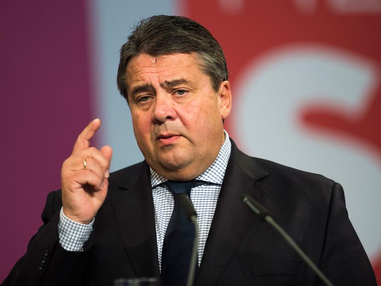 SPD-Chef Sigmar Gabriel beim Landesparteitag in Hessen.