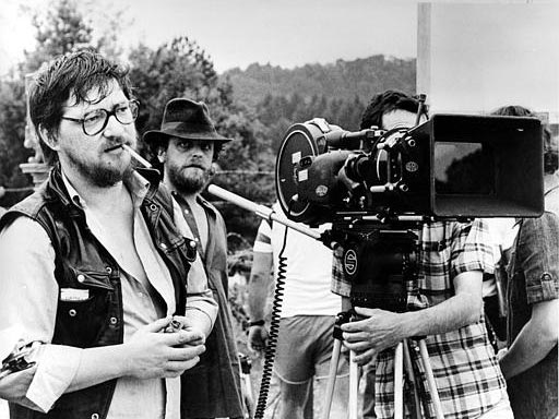 Rainer Werner Fassbinder bei Dreharbeiten 1980 in München