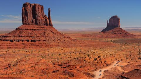 Der Südwesten wie man ihn kennt: das Monument Valley Navajo Tribal Park in Arizona.