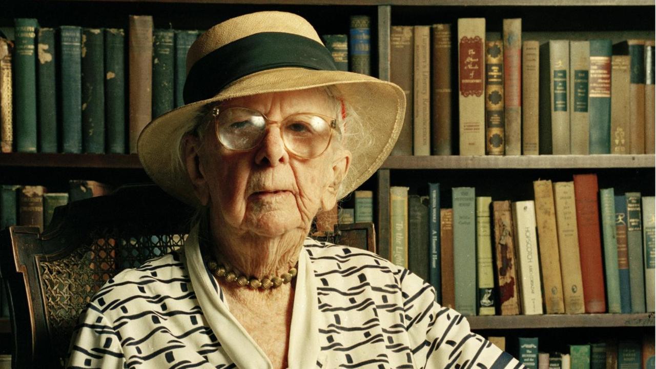 Marjory Stoneman Douglas poses at her home in the Coconut Grove neighborhood of Miami, Fla. in early June 1989.