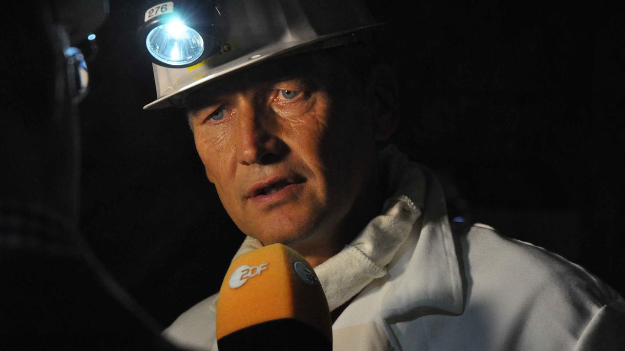 Wolfram König, Präsident des Bundesamtes für Strahlenschutz, bei einer Führung im Salzstock Gorleben.