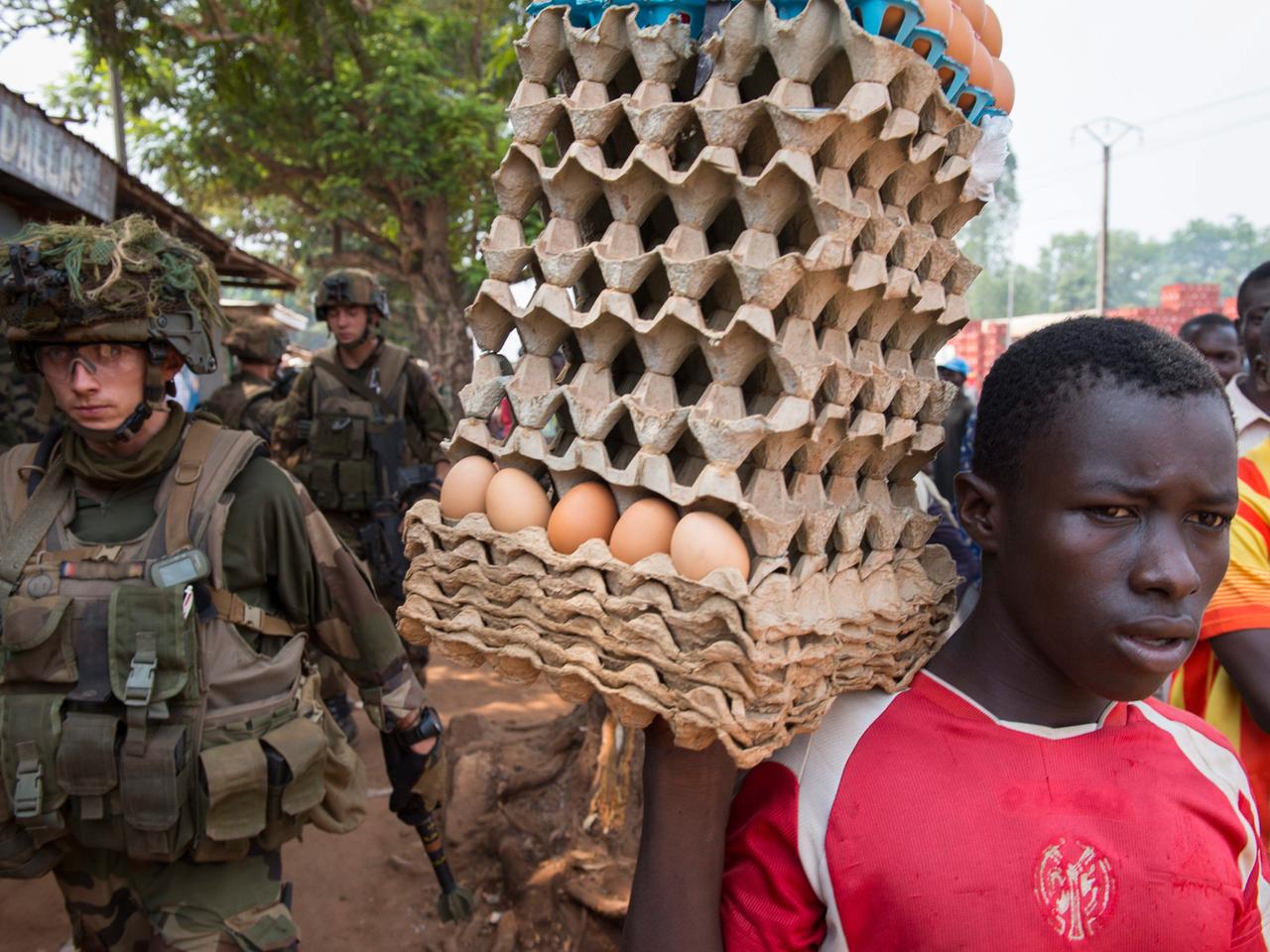 Alltag in Bangui - mit französischem Militär