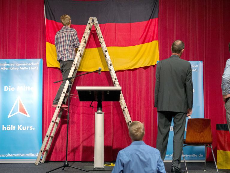 Deutschlandtagung der AfD in der Festhalle in Tettau