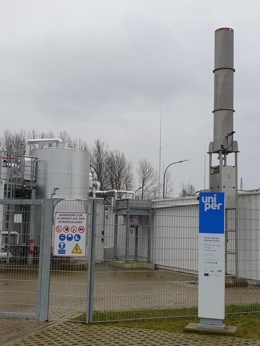 Das Betriebsgelände der Power-to-Gas-Anlage in Falkenhagen