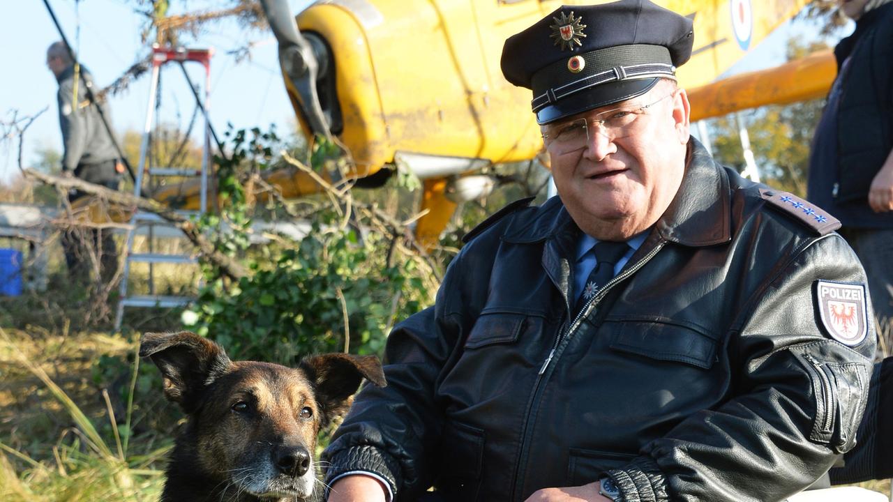 Der Schauspieler Horst Krause als Revierpolizist Horst Krause 