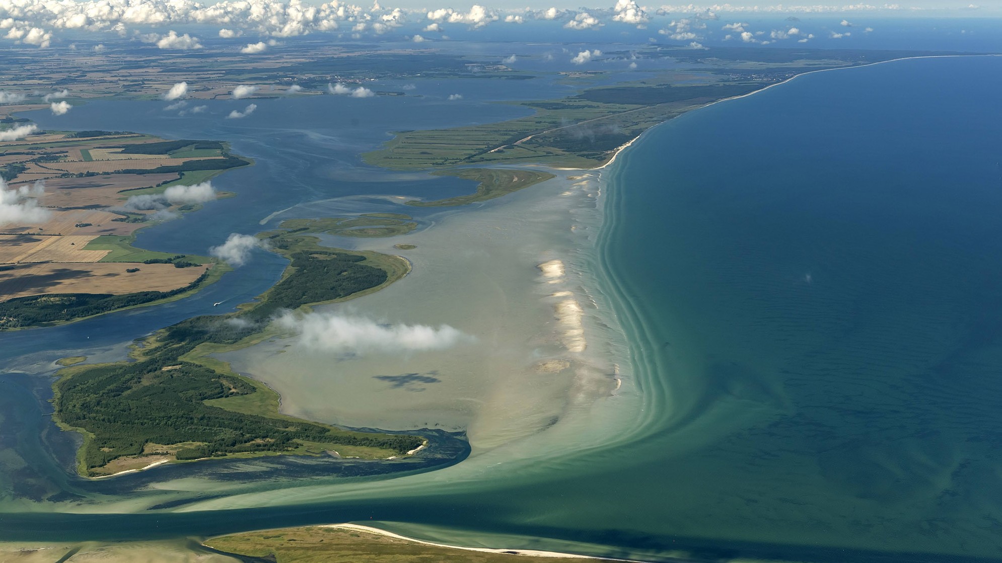 Luftbild, südlich von Hiddensee, 2012