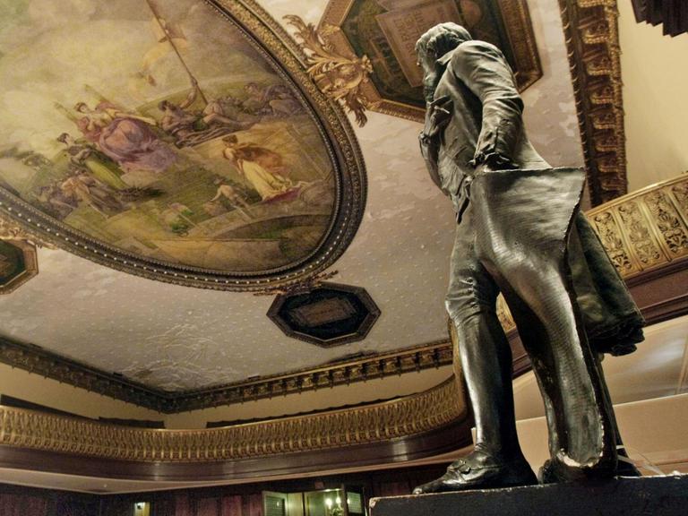 Eine Statue des US-"Gründervaters" Thomas Jefferson