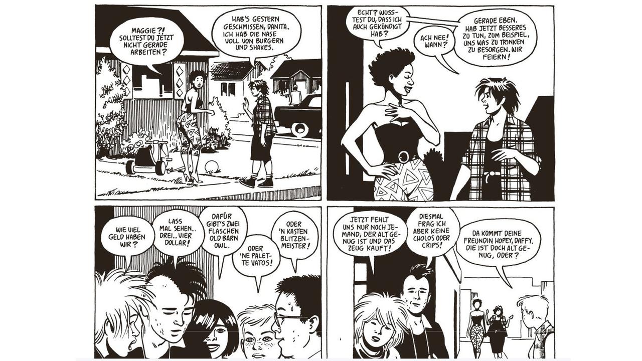 Auszug aus der Graphic Novel "Der Tod von Speedy" von Jaime Hernandez
