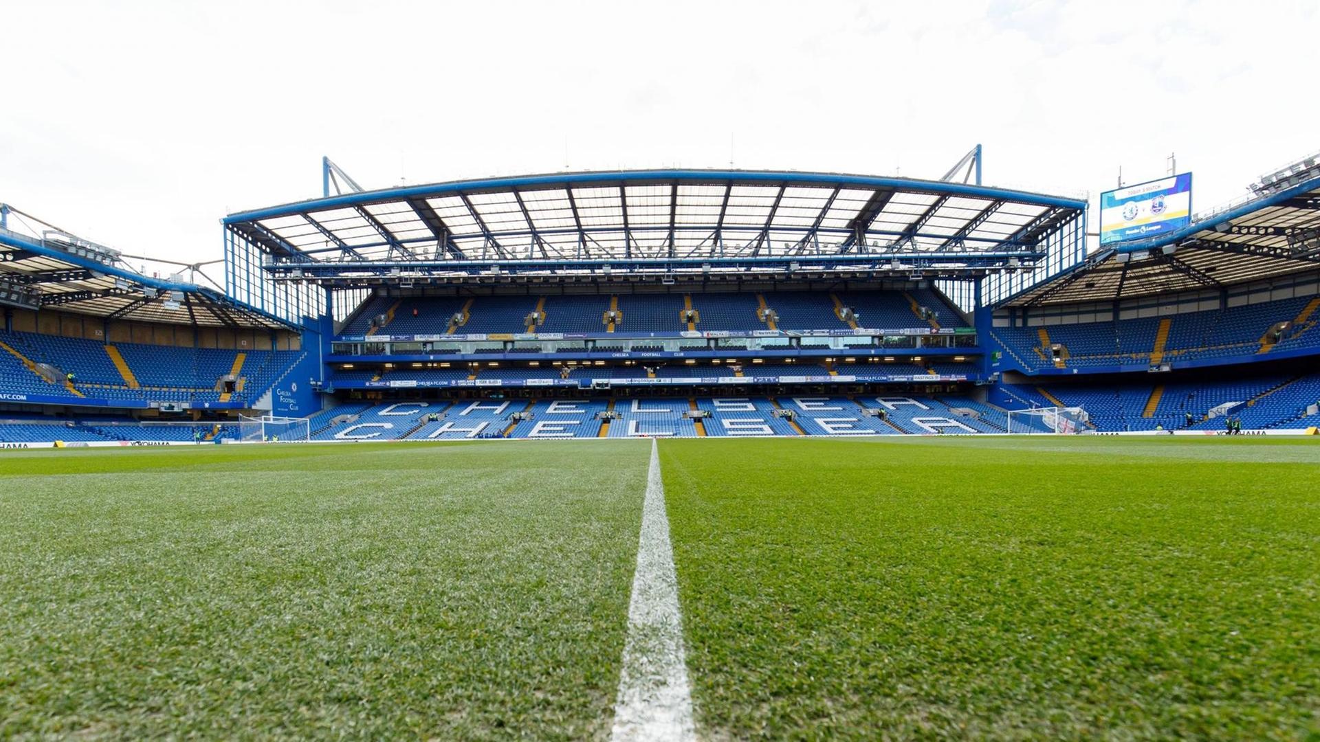 Das Stamford Bridge Stadion des FC Chelsea.