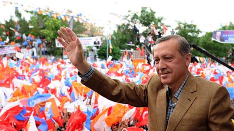 Der türkische Ministerpräsident Reycip Erdogan hat gute Wahlchancen
