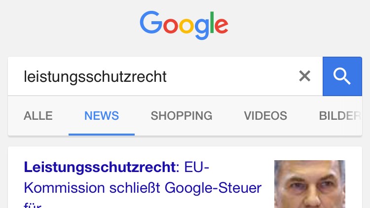 Ein Screenshot von "Google news". Ein Screenshot von "Google news".