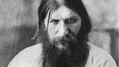 Porträt von Grigory Yefimovich Rasputin.