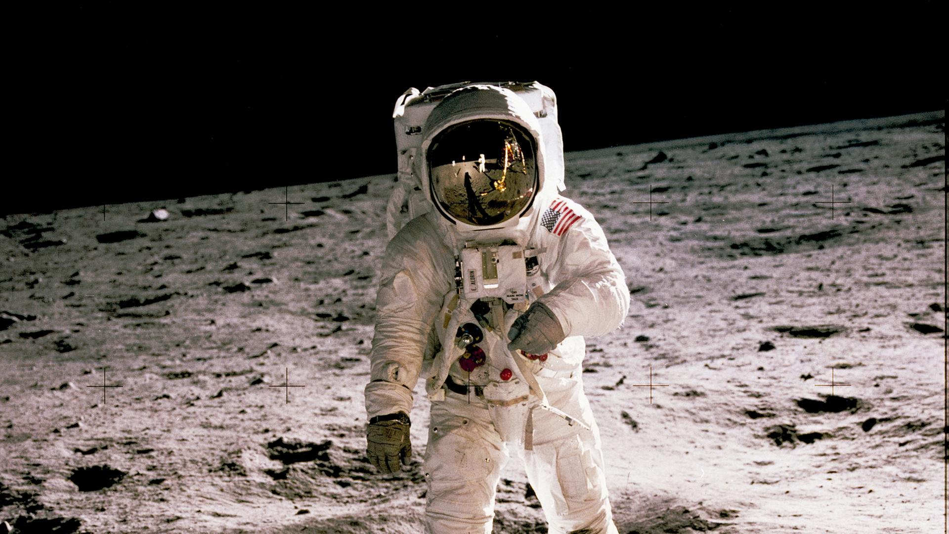 20. Juli 1969 - Astronaut Buzz Aldrin auf dem Mond