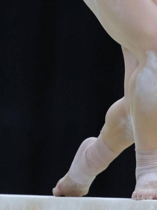 US-Turnerin Alexandra Raisman bei den Olympischen Spielen 2016 in Rio auf dem Schwebebalken