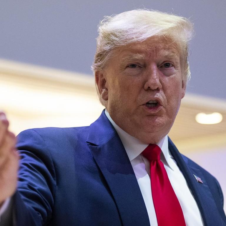 Das Foto zeigt Donald Trump auf dem Weltwirtschaftsforum in Davos.