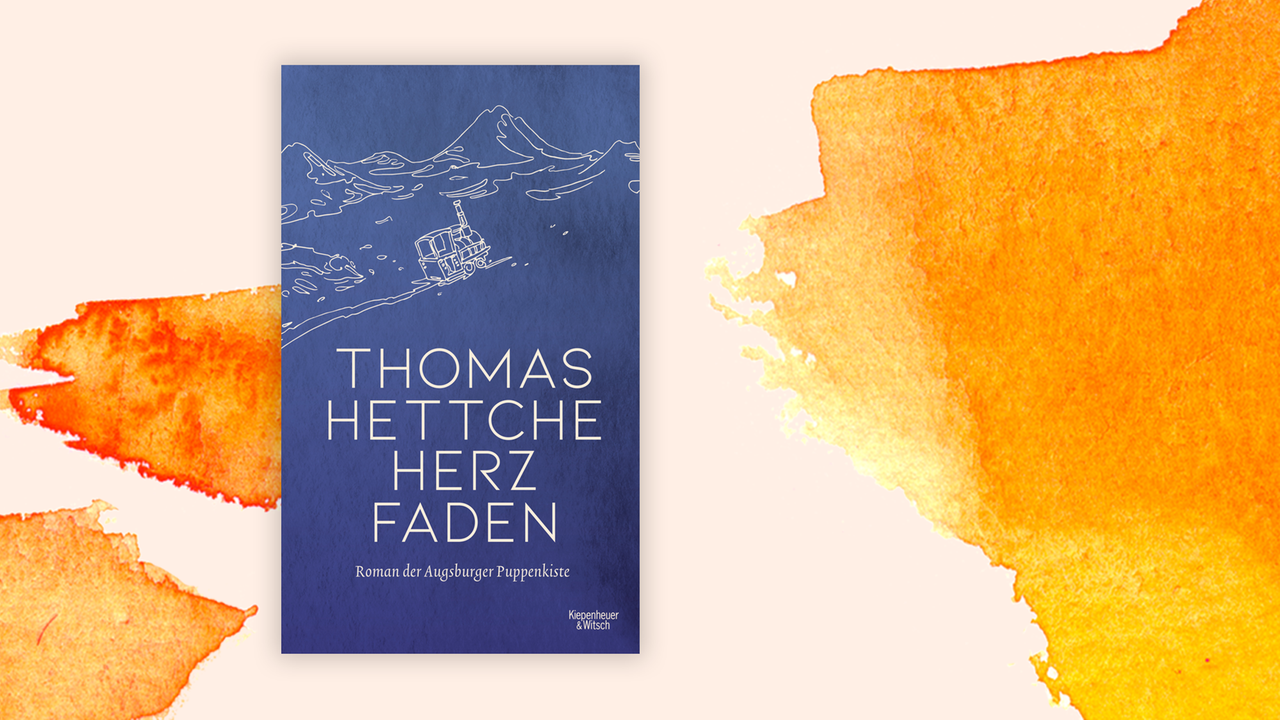 Zu sehen ist das Cover des Buches "Herzfaden" von Thomas Hettche.