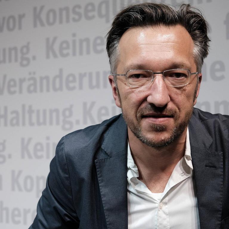 Lukas Bärfuss, Schweizer Schriftsteller und Dramaturg auf der Buchmesse Frankfurt 2019 