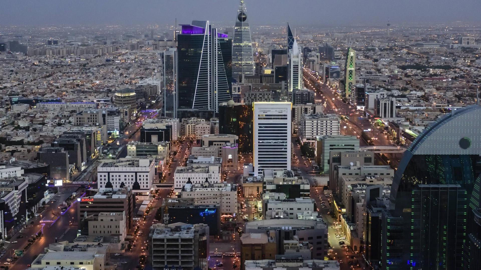 Luftaufnahme von Saudi-Arabiens Hauptstadt Riad