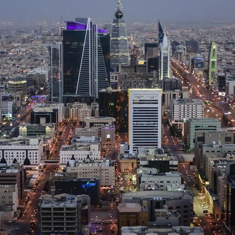 Luftaufnahme von Saudi-Arabiens Hauptstadt Riad