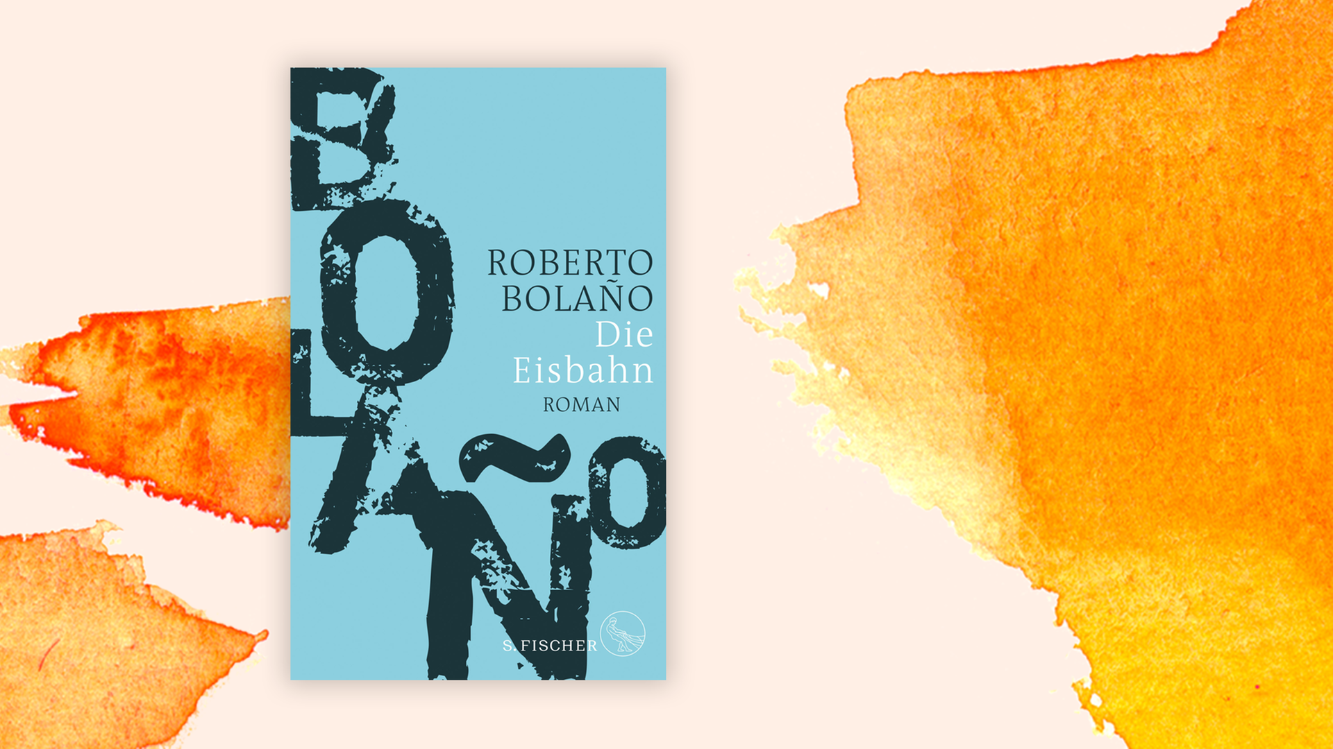 Zu sehen ist das Cover des Buches "Die Eisbahn" von Roberto Bolaño.