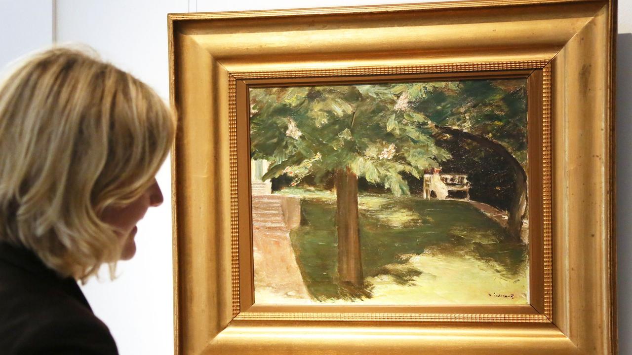 "Gartenbank unter dem Kastanienbaum" des Malers Max Liebermann
