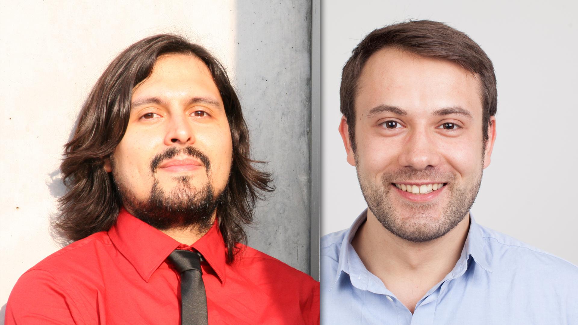 Stefan Ullrich, Sprecher der Fachgruppe Ehtik und Informatik bei der Gesellschaft für Informatik (links) und Rasmus Rothe, Gründer der Firma Merantix.