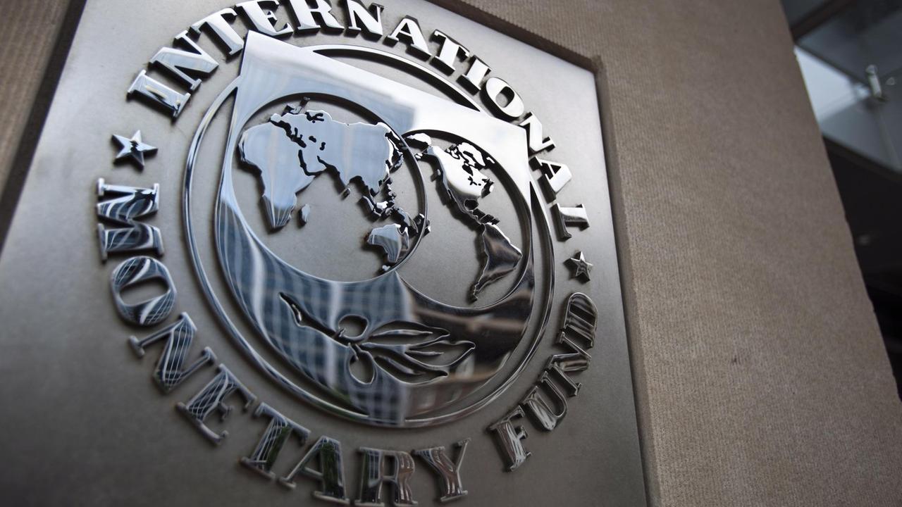 Das Logo des Internationalen Währungsfonds (IWF).