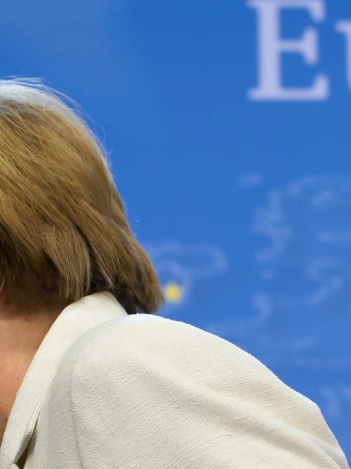 Kanzlerin Angela Merkel bei einer Pressekonferenz im Juli 2015