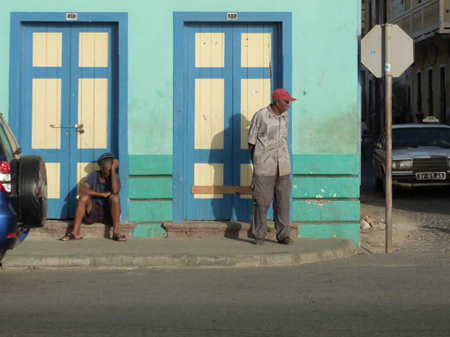 Straßenszene in Mindelo, Kap Verde