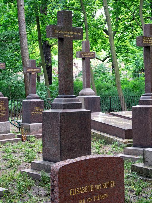 Der Friedhof der Familie von Treskow auf dem Gelände des Tierparks Friedrichsfelde in Berlin.