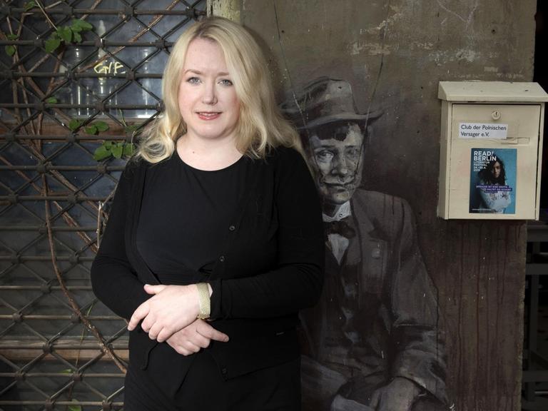 Die Publizistin Liane Bednarz beim Gespräch "speak!berlin - AFD und Wahlkampf" auf dem "READ! BERLIN"-Literatur Festival im Club der polnischen Versager.