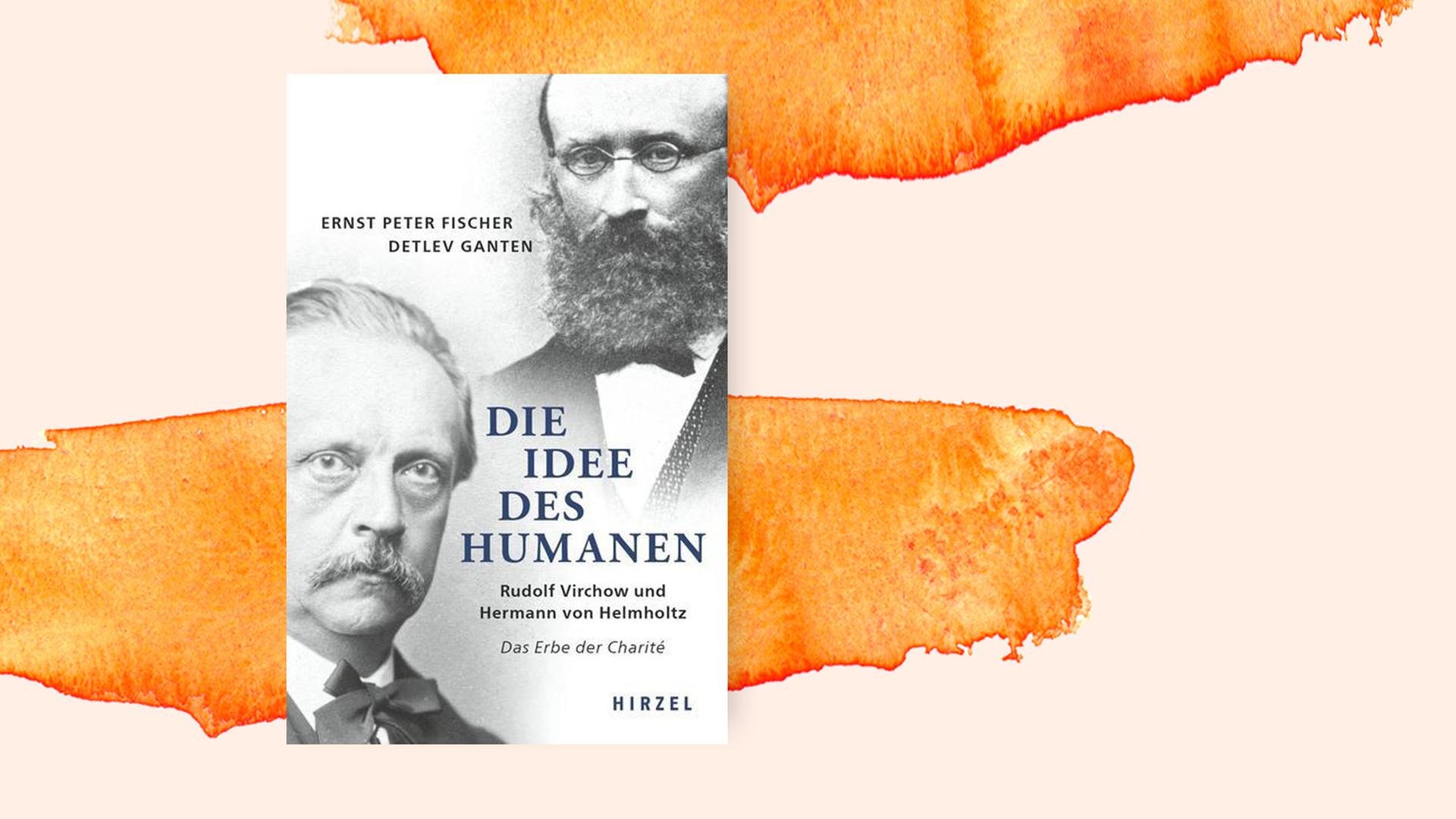 Das Cover des Buches "Die Idee des Humanen" auf orangefarbenem Pastell-Hintergrund. Das Cover des Buches "Die Idee des Humanen" auf orangefarbenem Pastell-Hintergrund.