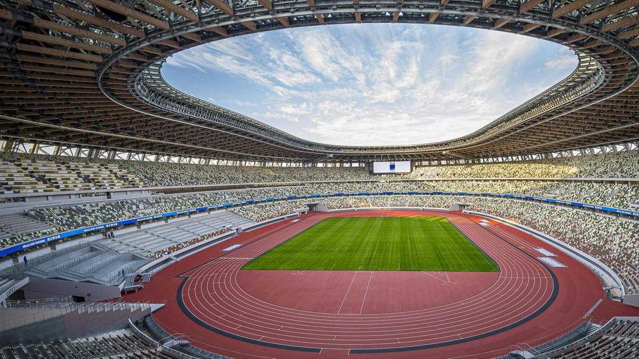 Das Foto zeigt das Olympia-Stadion in Tokio.