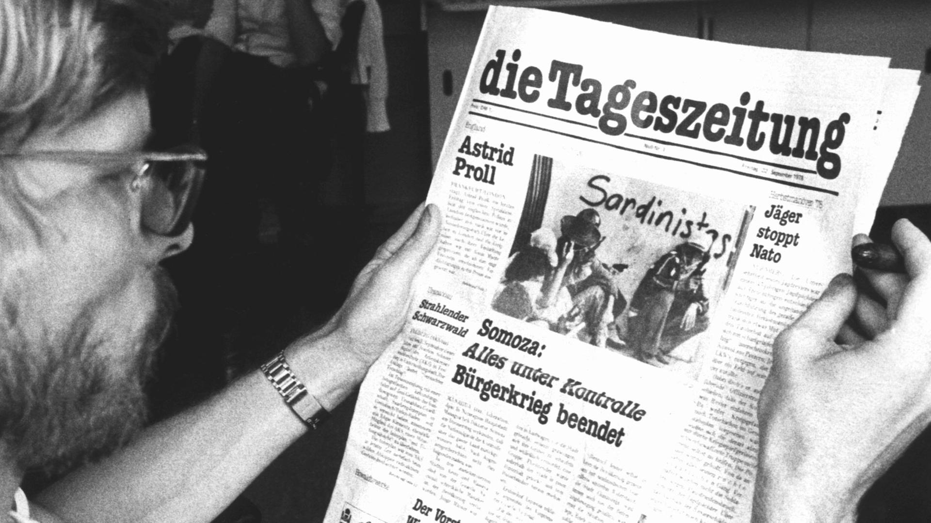 Die Nullnummer der alternativen "tageszeitung", allgemein taz genannt, erschien im September 1978.