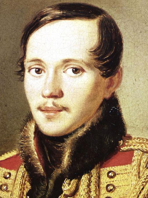 Der russische Schriftsteller (u.a. "Der Dämon", "Ein Held unserer Zeit") nach einem Gemälde von Sabolozki. Michail Lermontow wurde am 15. Oktober 1814 in Moskau geboren und starb am 27. Juli 1841 in Pjatigorsk an den Folgen eines Duells.