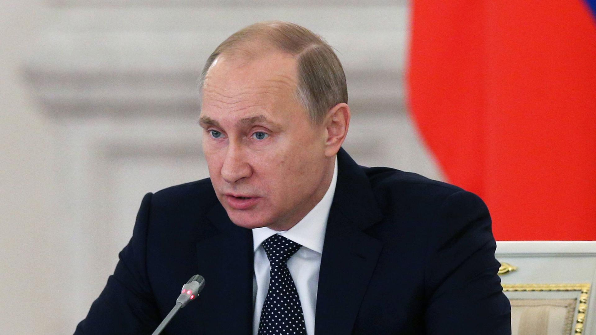 Der russische Präsident Wladimir Putin im Kreml.