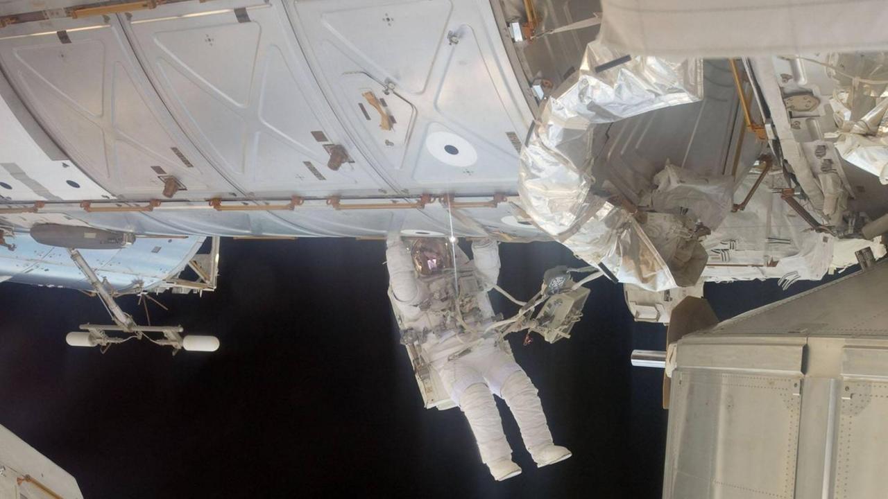 Ausseneinsatz an der Internationalen Raumstation ISS