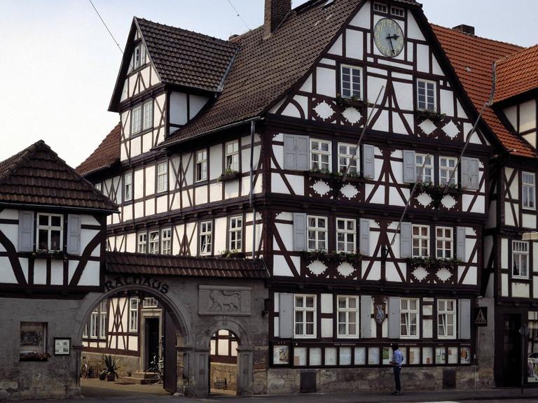 Das Rathaus von Wanfried.