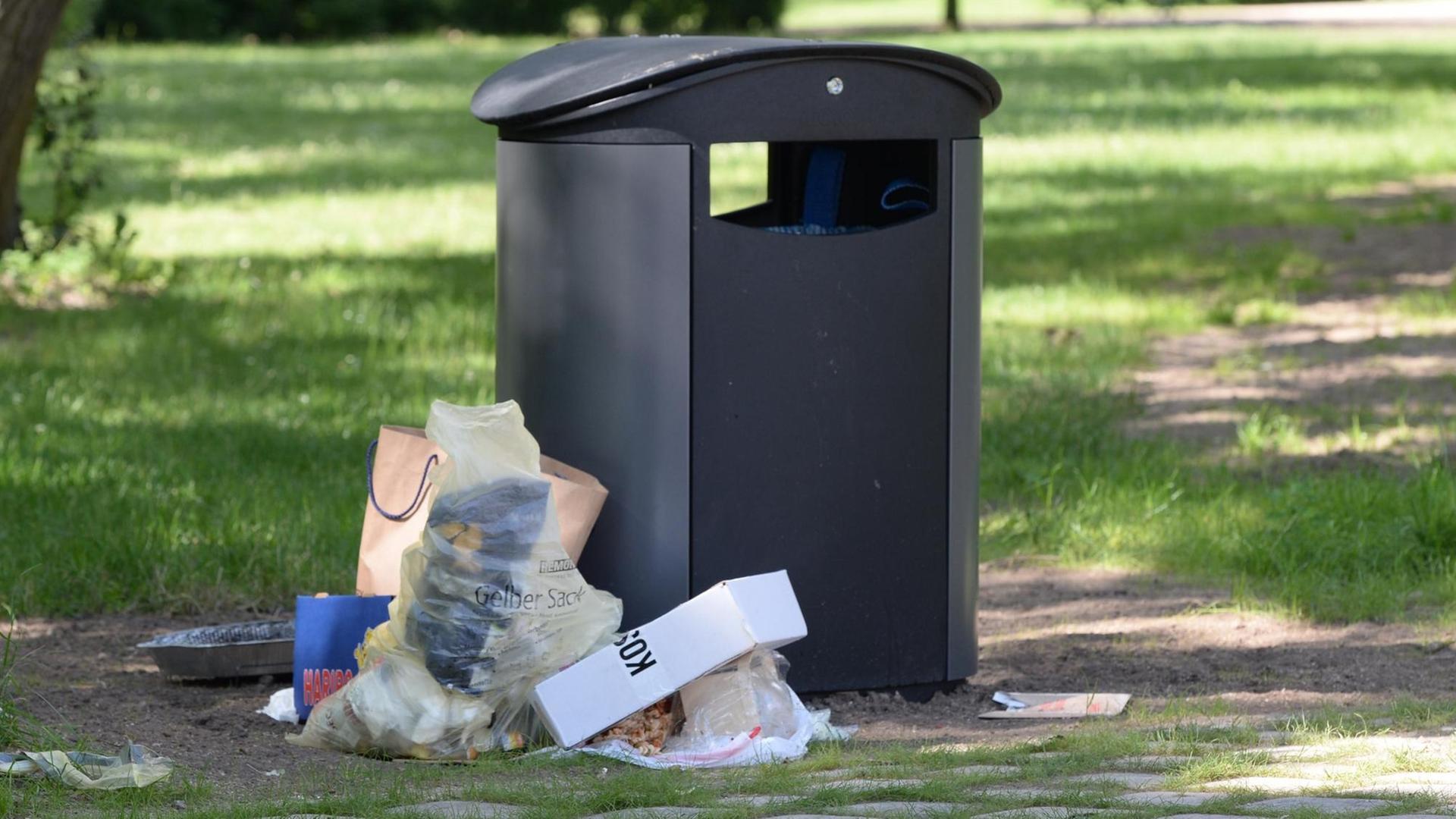 Abfall im öffentlichen Raum - Vermüllung aus Bequemlichkeit