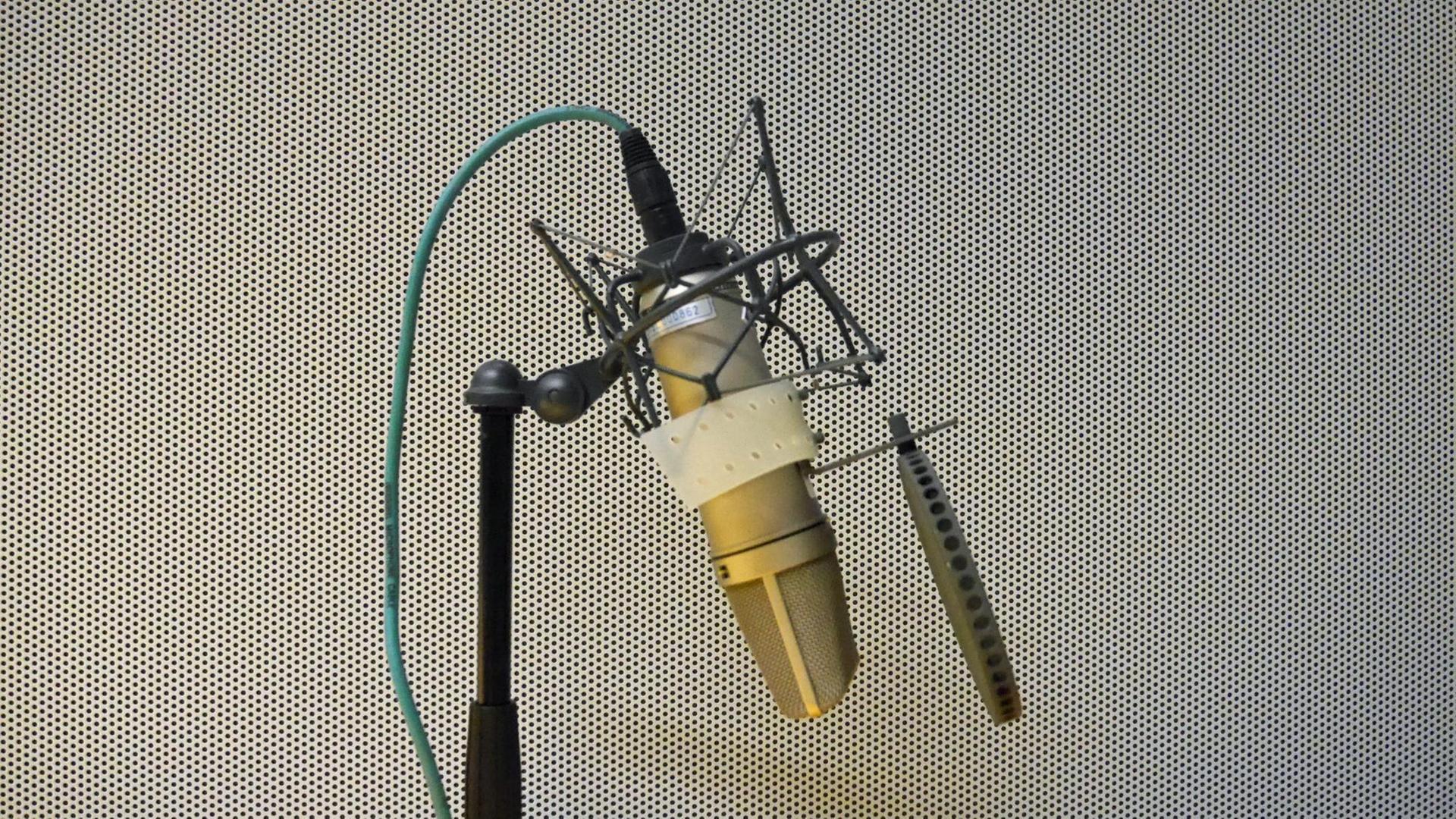 Ein Studiomikrofon